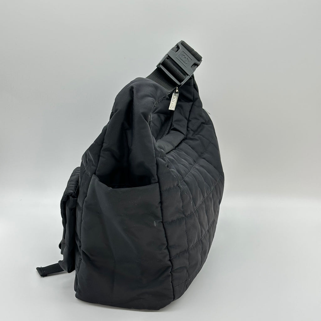 CHANEL Sports Line Black Ladies Nylon Cholder Bag