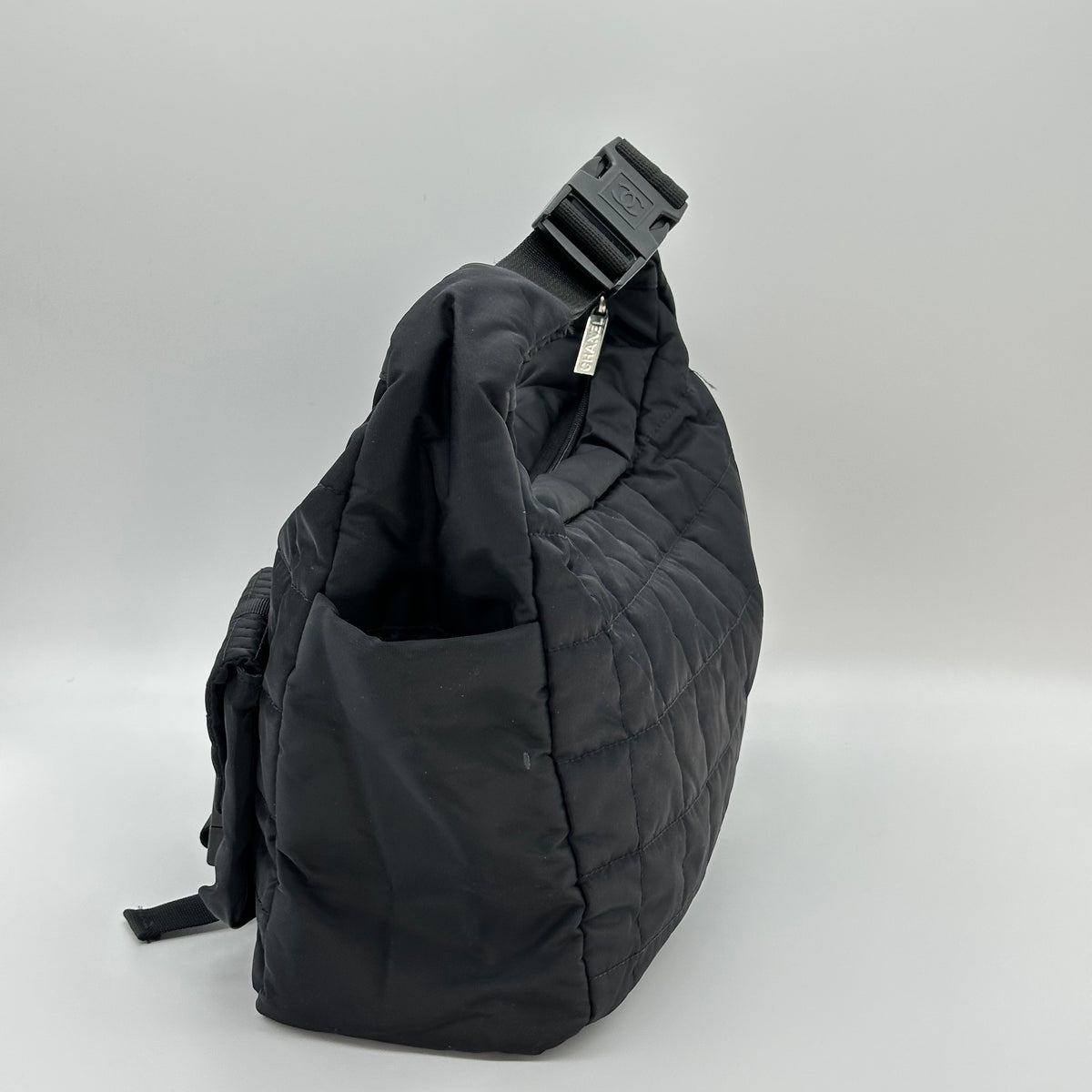 CHANEL Sports Line Black Ladies Nylon Cholder Bag