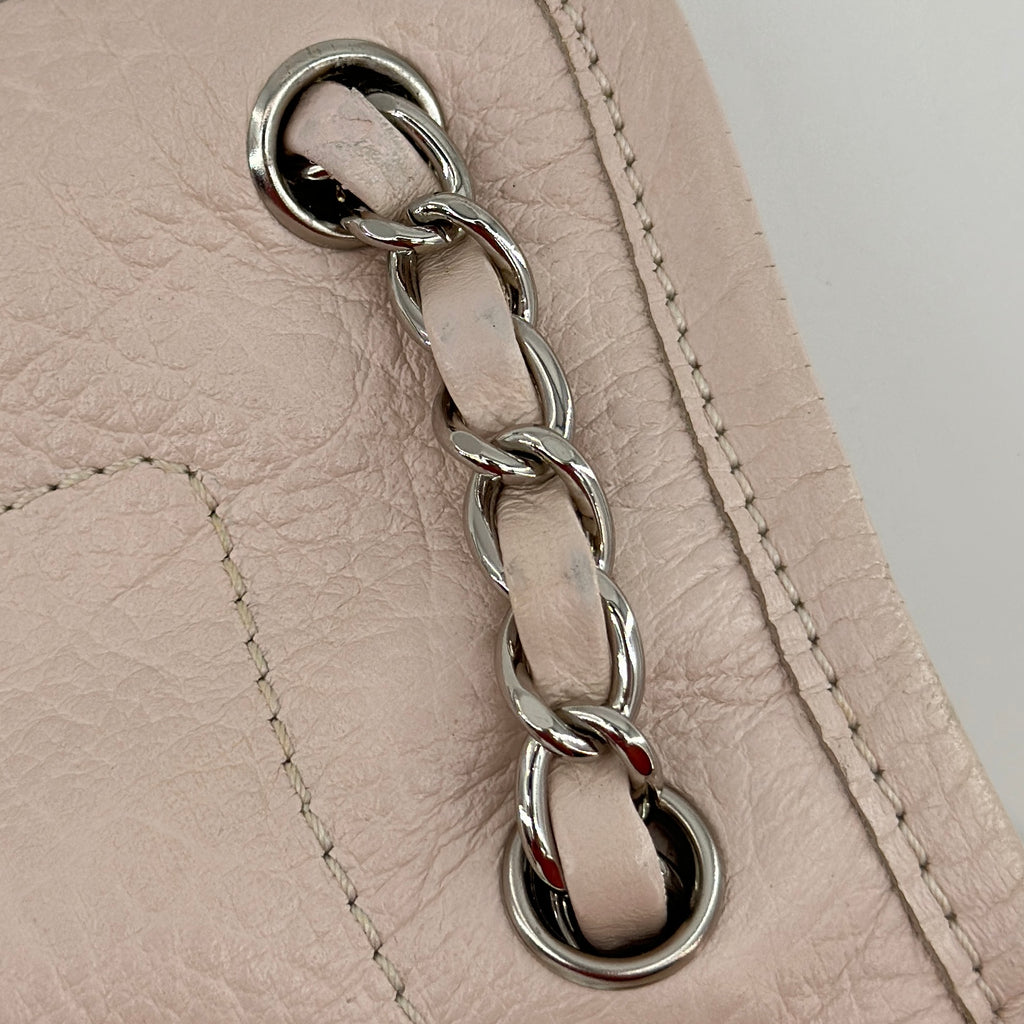 Chanel Vintage Mademoiselle Lock Flap Bag 2.55 Leather Shoulder Bag Pink Silver Metal Fittings 8XXXXXX