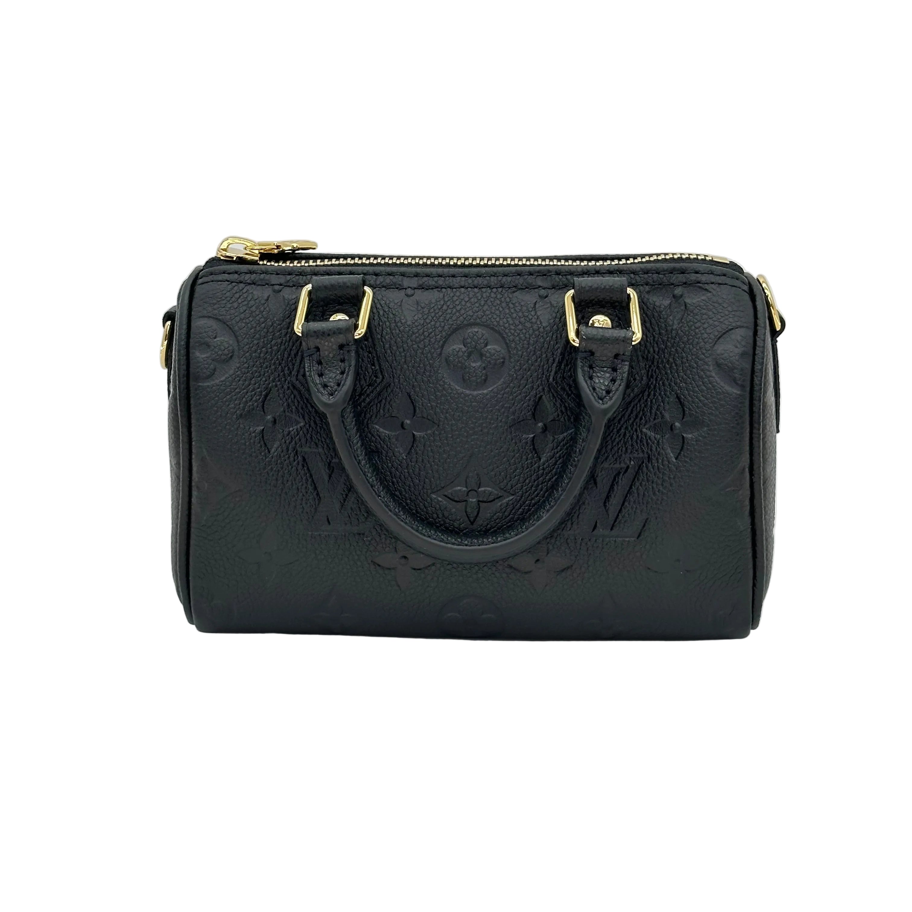 LOUIS VUITTON nano speedy sac à main monogramme 2way Sac à bandoulière RFID