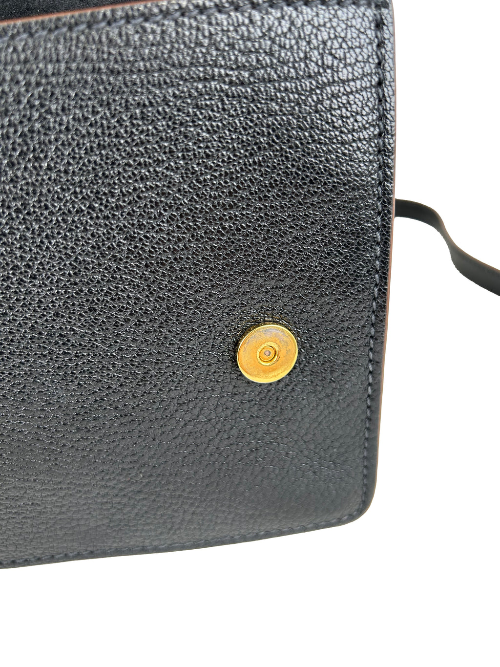 MIUMIU Sac à bandoulière à rabat en cuir Madras noir orné de cristaux et boucle