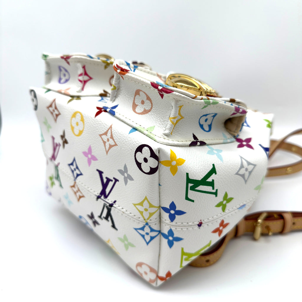 Louis Vuitton x Murakami Monogram Multicolor White Venice Backpack