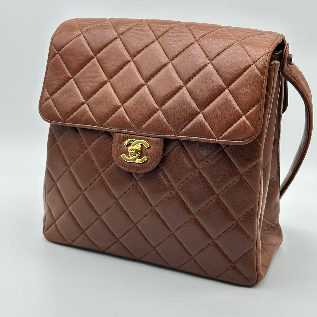 Chanel Double Face Kelly Dark Red Shoulder Bag 4 Series