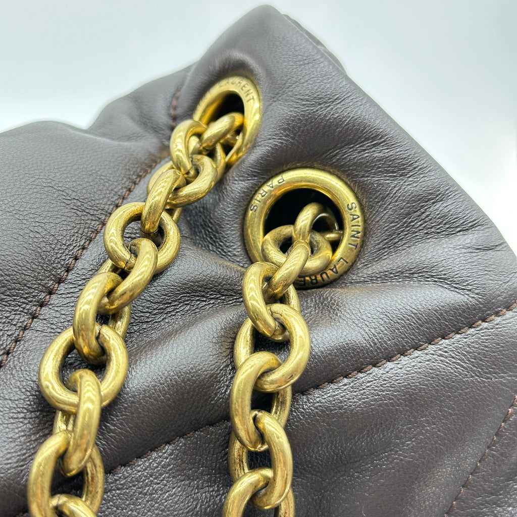 yves saint laurent  paris Jamie leather chain shoulder bag brown 805859
