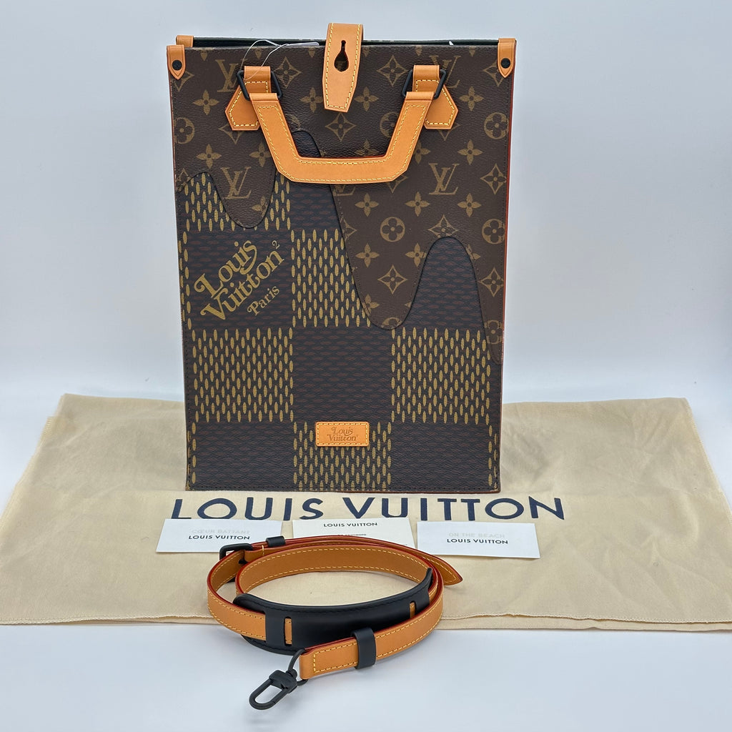 Louis Vuitton NIGO Damier Giant Tote 2Way Bag N40355 LV Squared Brown