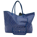 Goyard Saint Louis GM PVC & 가죽 토트백 블루