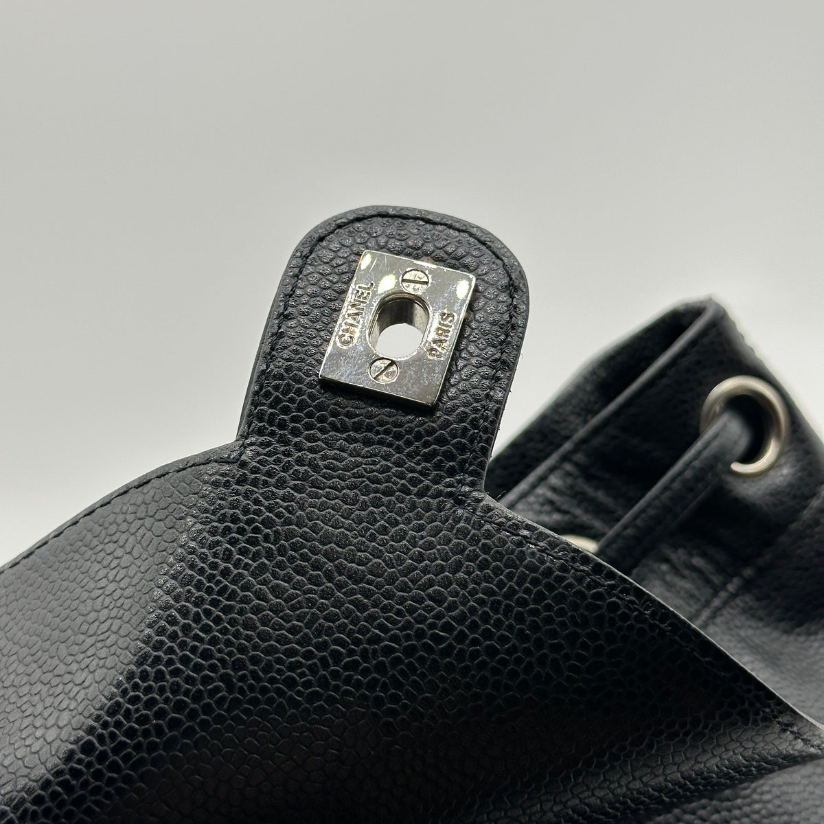 Chanel Caviar Calfskin CC Black Backpack
