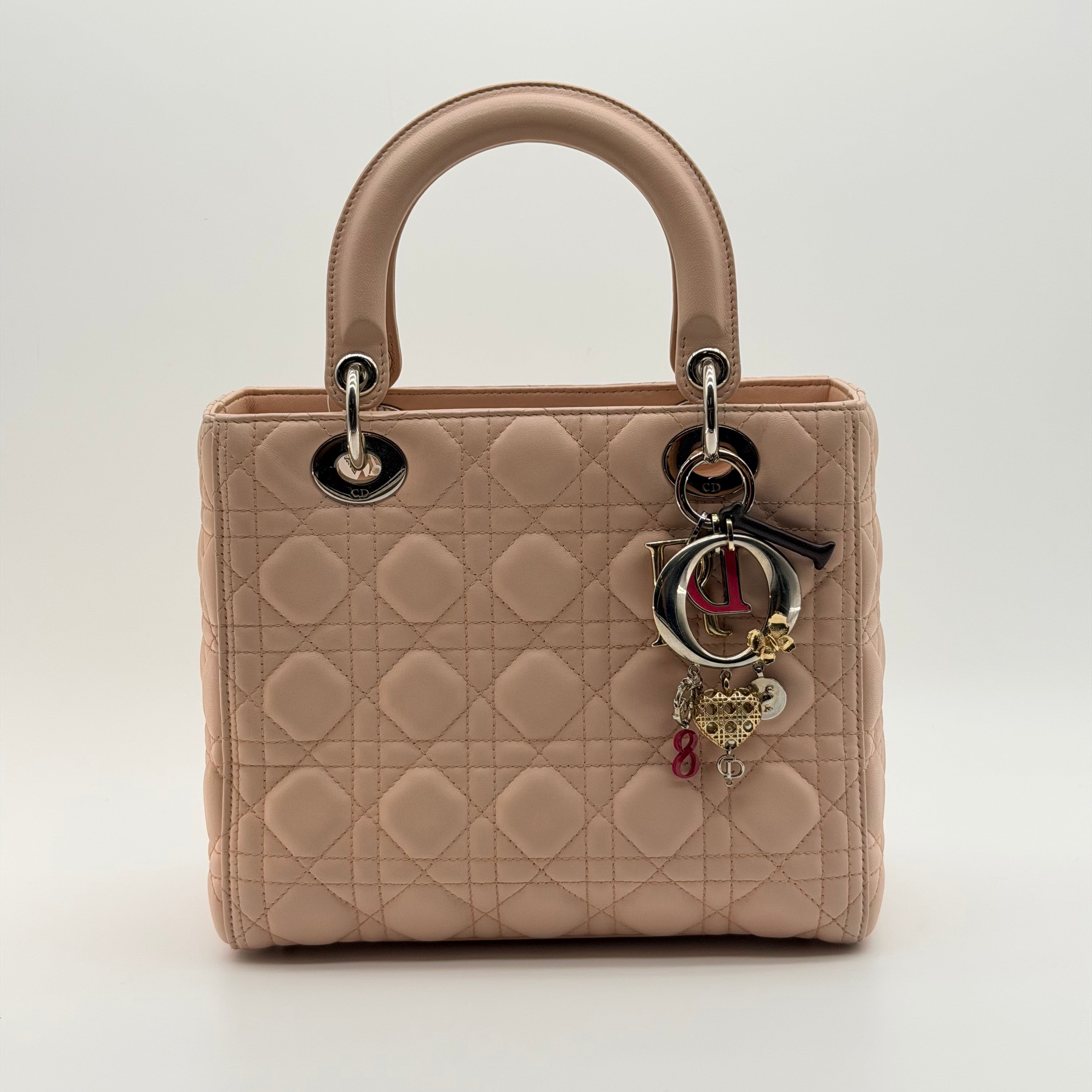LADY DIOR MEDIUM VALENTINE LIMITED EDITION IN LIGHT PINK