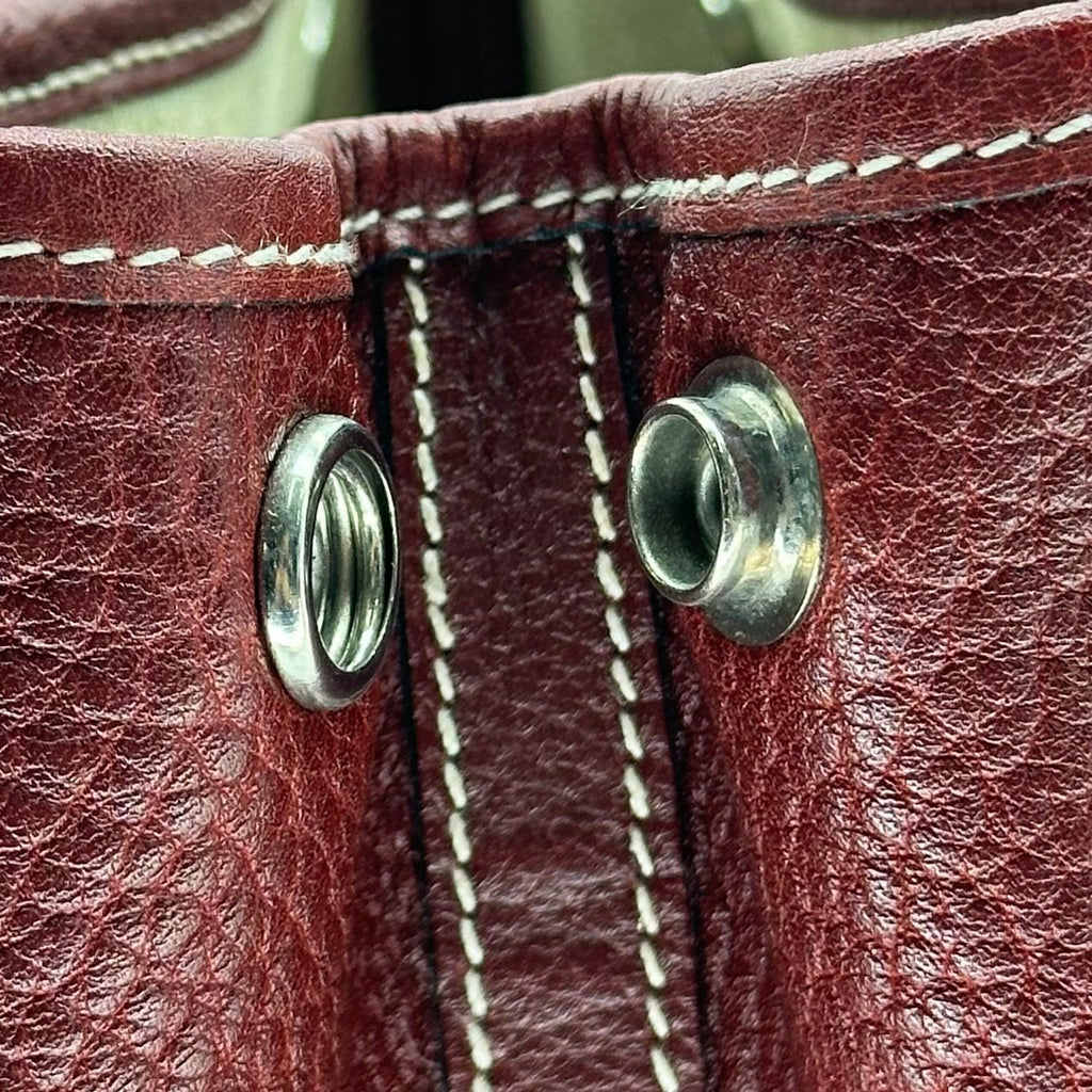エルメス ガーデンパーティ TPM □K Stamp ハンドバッグ Negonda カーフスキン レッド