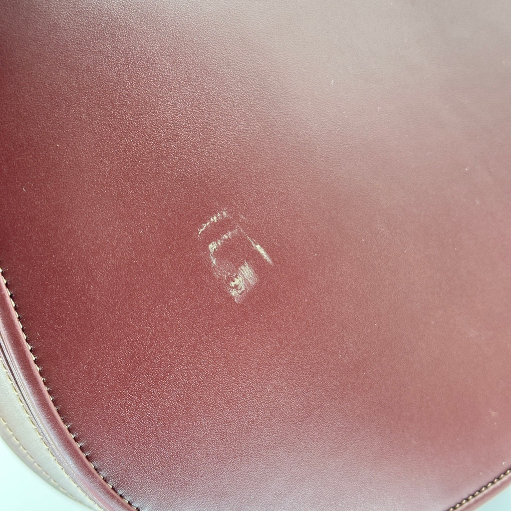cariter must de cartier burgundy bordeaux shoulder bag