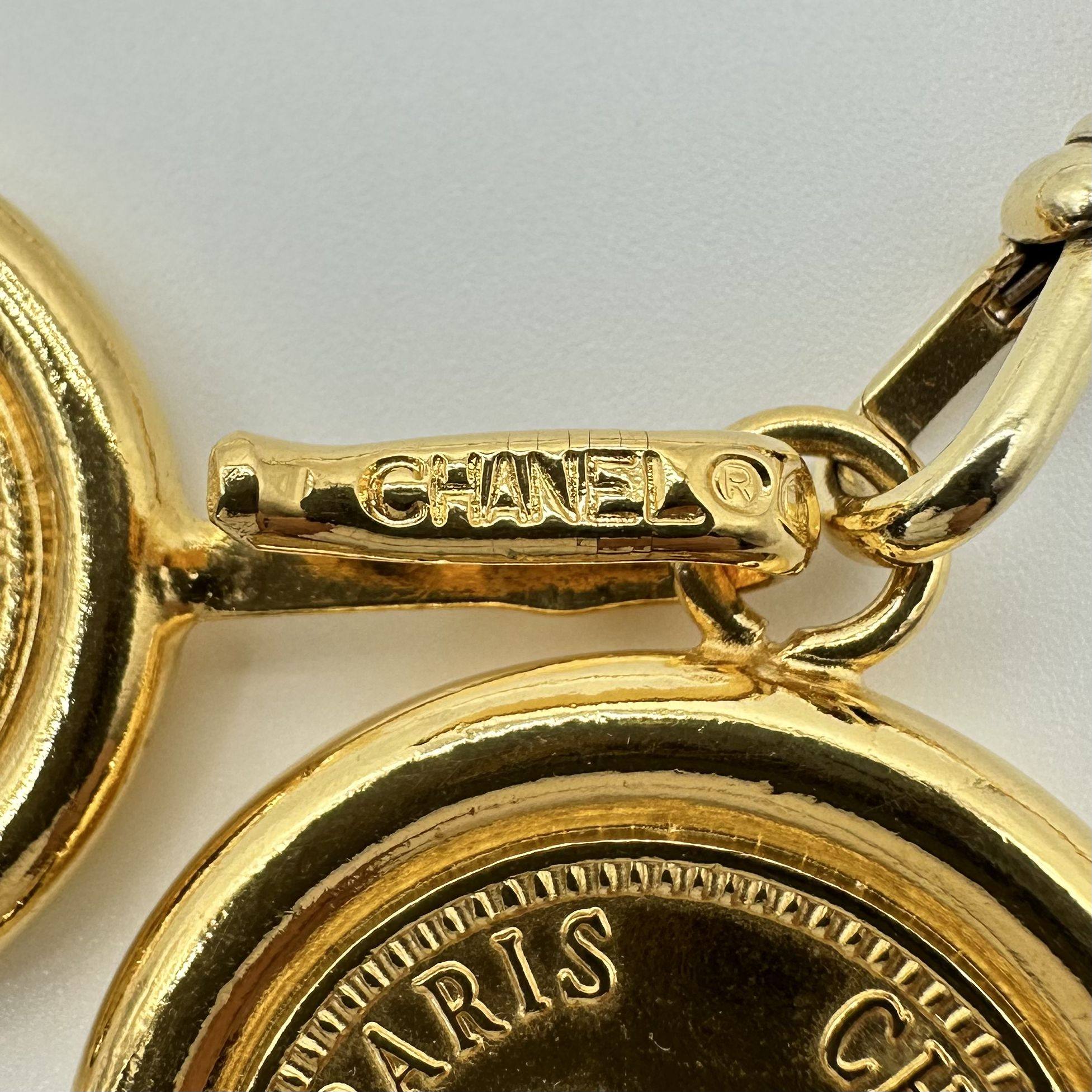 Chanel Vintage Chain Coin Belt Gold