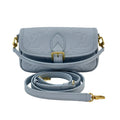 Louis Vuitton Nano Diane Monogram Empreinte Leather Crossbody Bag Blue M83592 RFID