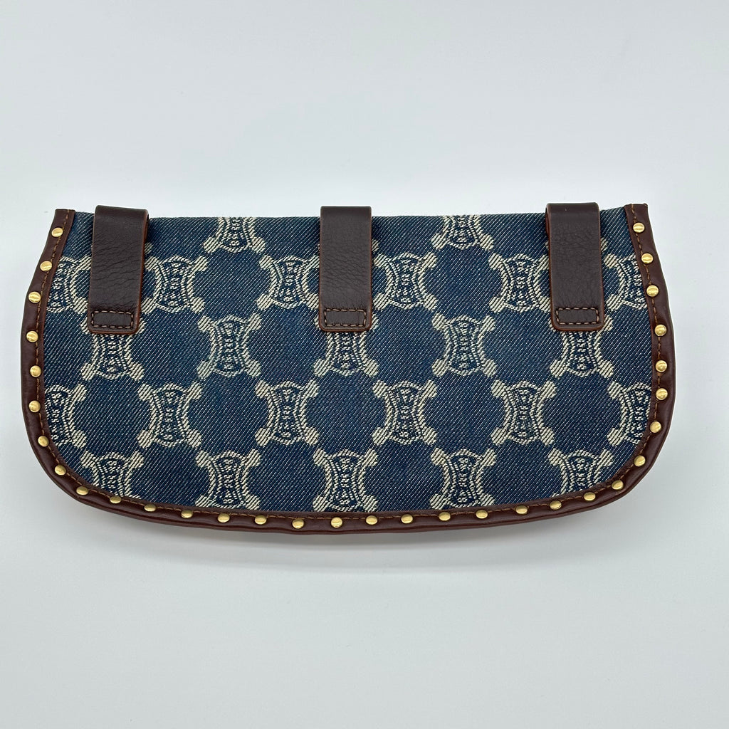 Celine Paris Macadam Denim Body Bag / Waist Bag