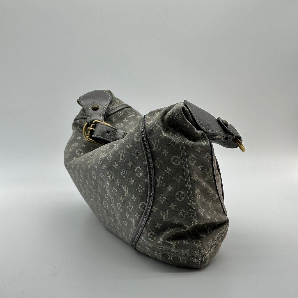 Louis Vuitton Mini Lin Monogram Manon PM Grey Shoulder Bag