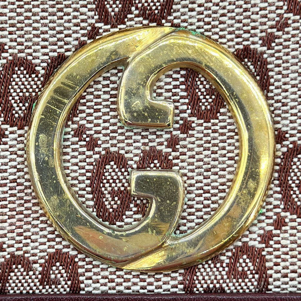 GUCCI Vintage GG Canvas Shoulder Bag