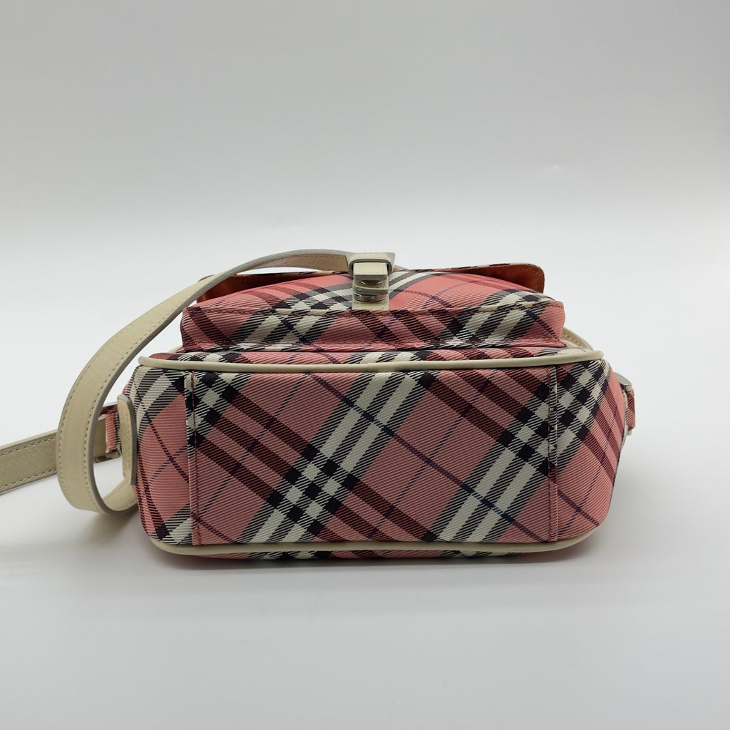 Burberry Blue Label Nova Check Pink Shoulder Bag
