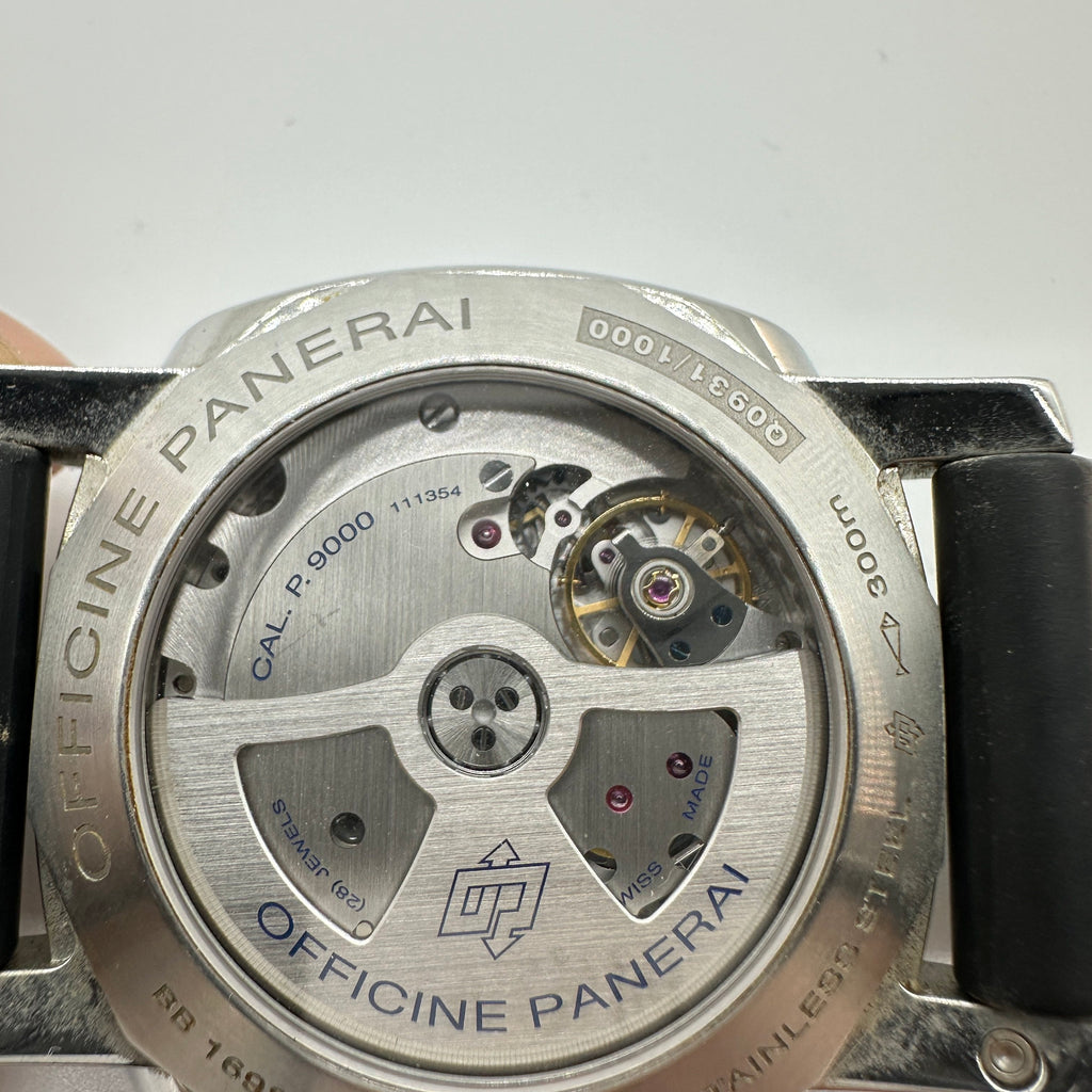 Panerai Luminor GMT Stainless Steel Black Rubber Watch