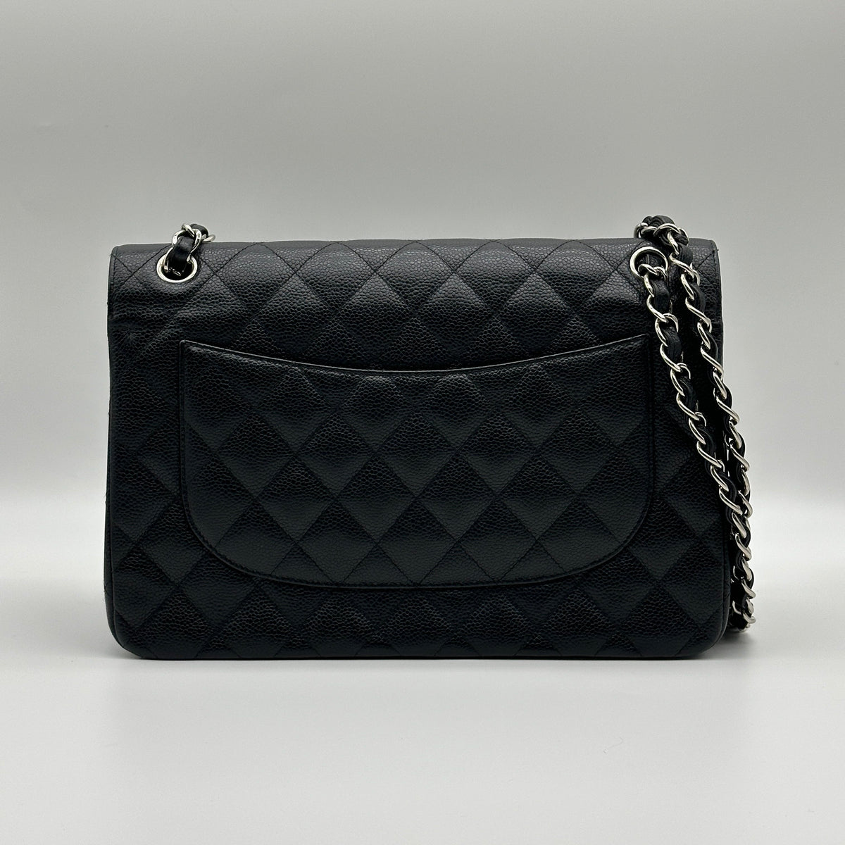Chanel Matelasse 30 Caviar Leather Chain Shoulder Bag Black