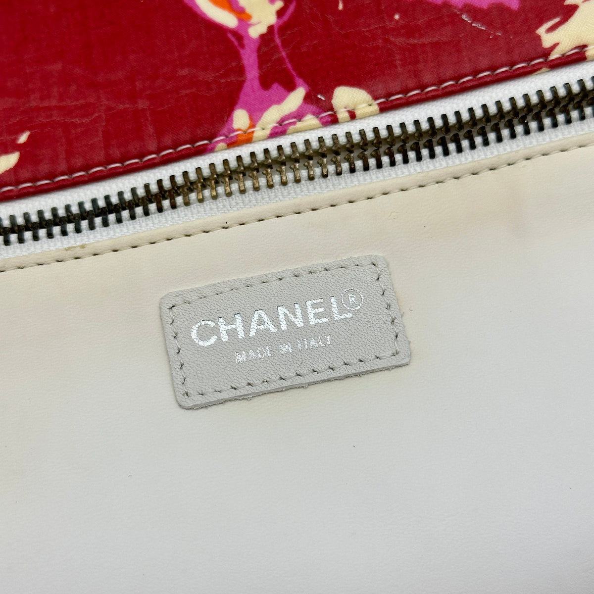 Chanel High Summer CC Print Patent Leather Multicolor Tote Bag