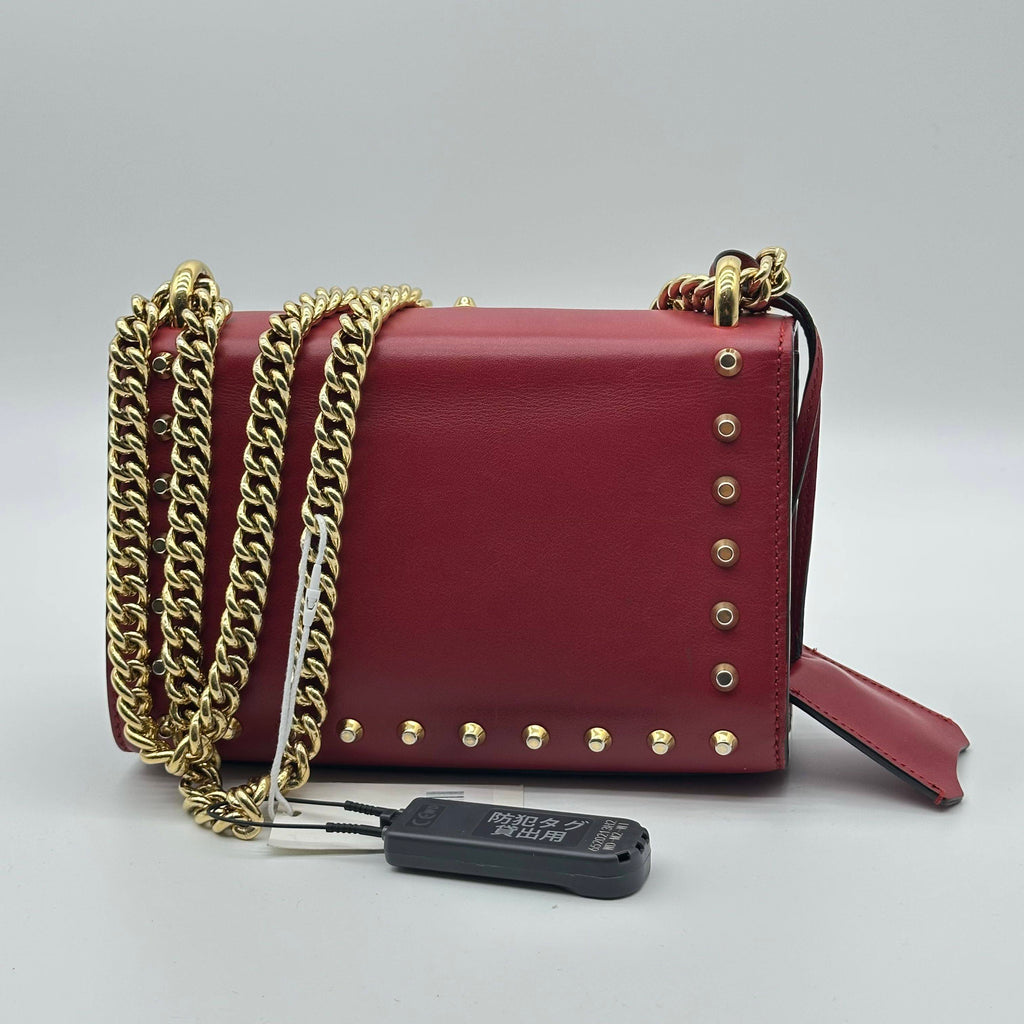 Gucci Padlock Pearl Embellished Chain Shoulder Crossbody 2Way