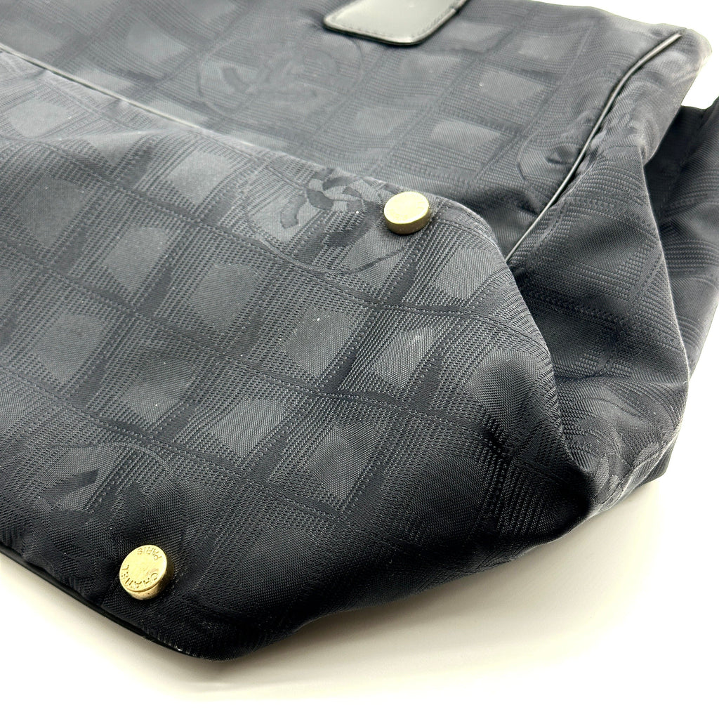 Chanel Nylon New Travel Line MM Black Tote Bag