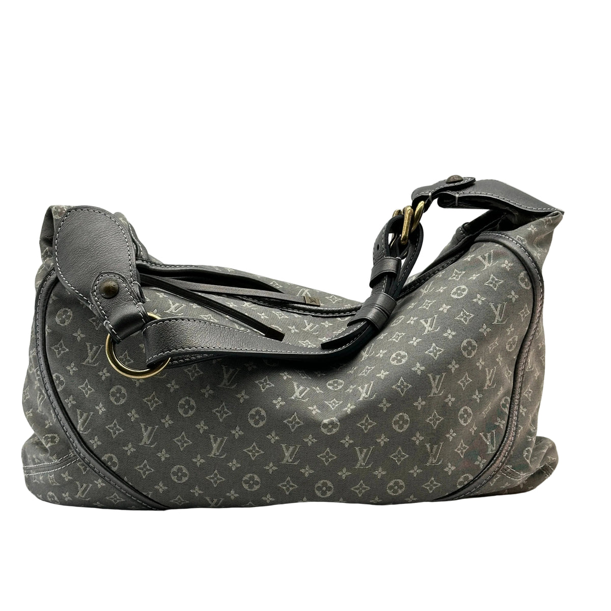 Louis Vuitton Mini Lin Monogram Manon PM Grey Shoulder Bag