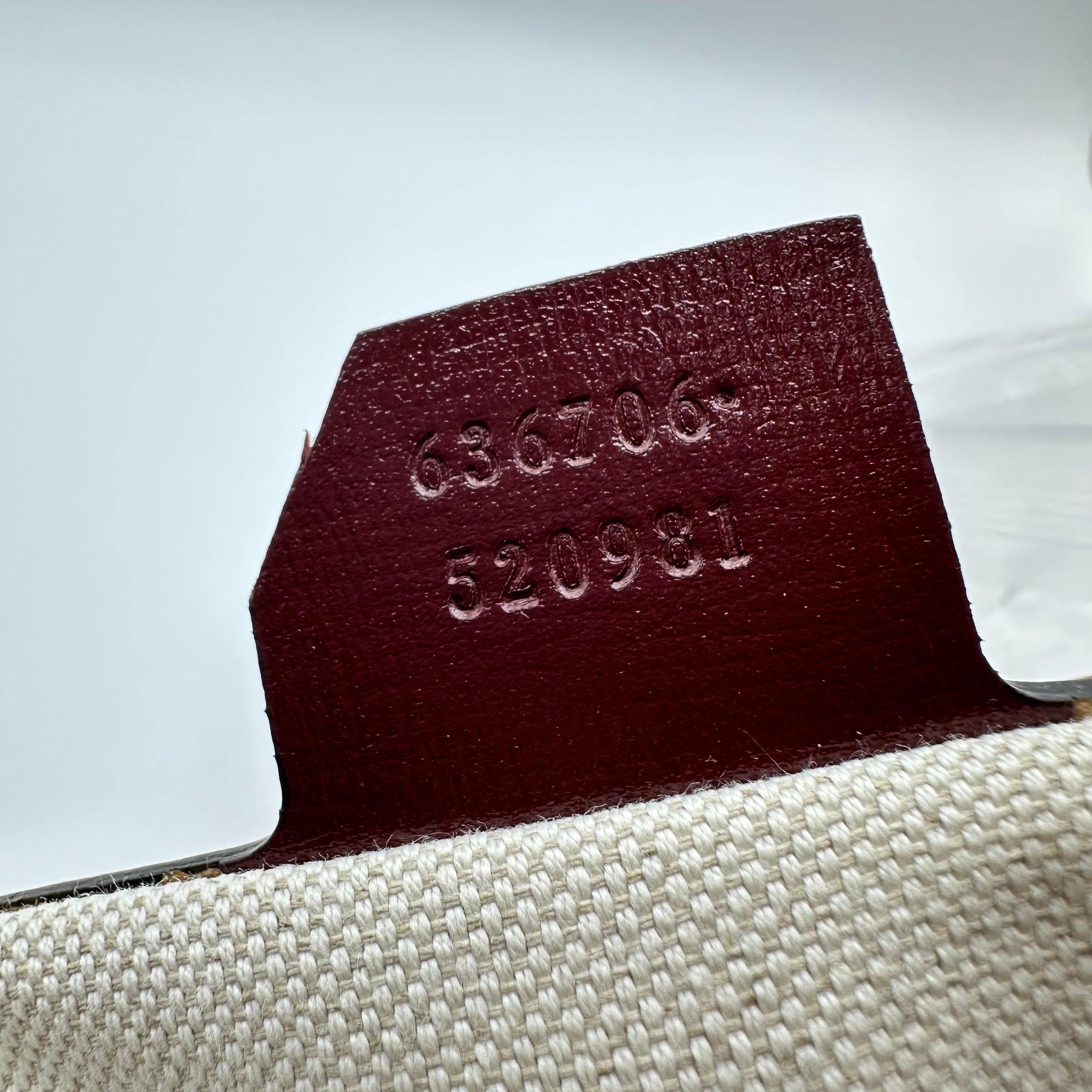 Gucci Burgundy GG Supreme Jackie 1961 Small Shoulder Bag