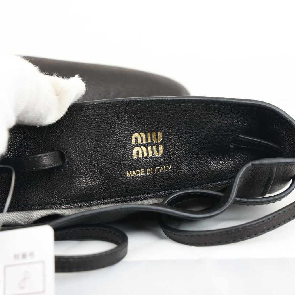 Miu Miu Nappa Leather Mini Bucket Bag Soft Shoulder Bag Crossbody