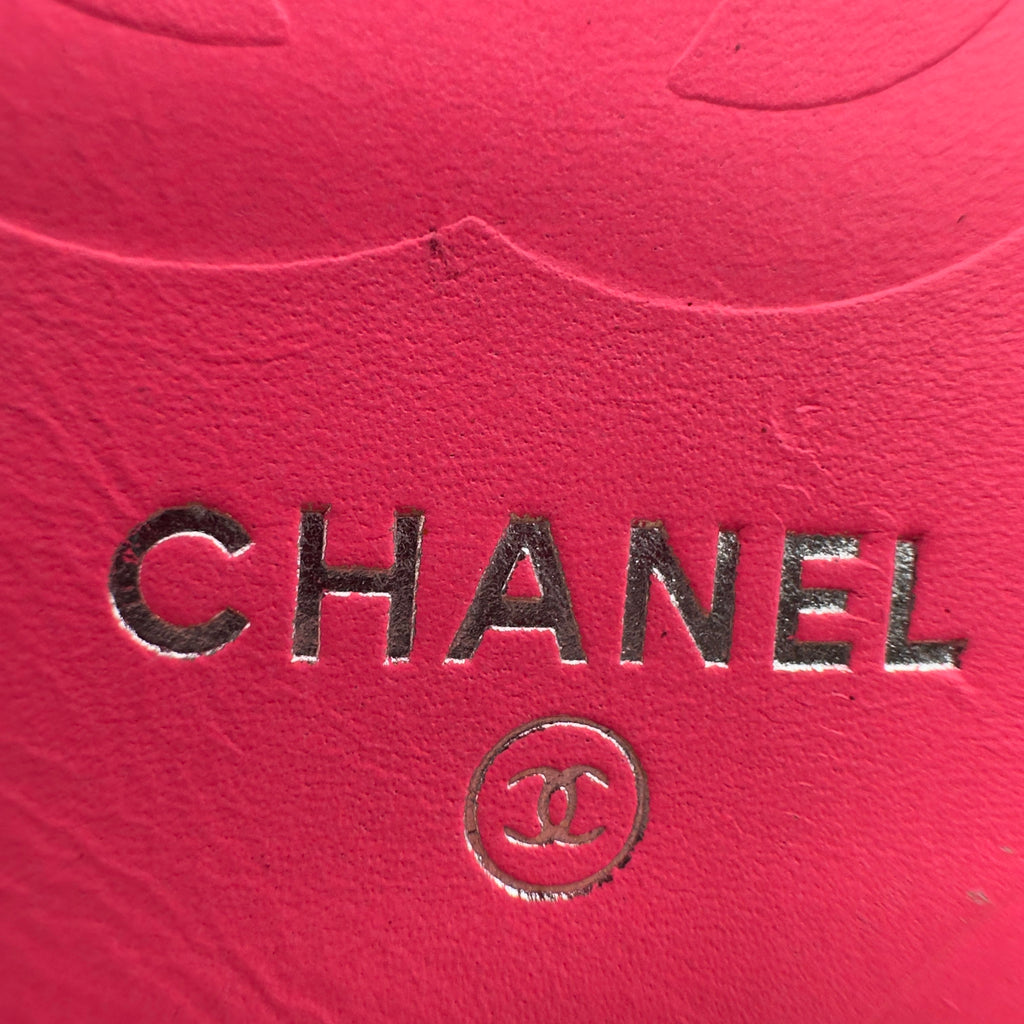 Chanel Quilted Calfskin Cambon Line Long Black and Pink Bifold Wallet