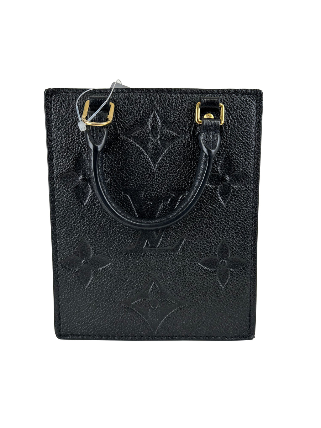 Louis Vuitton Petite Sac Plat M81417 Monogram Empreinte Mini Handbag / Mini Shoulder Bag Black