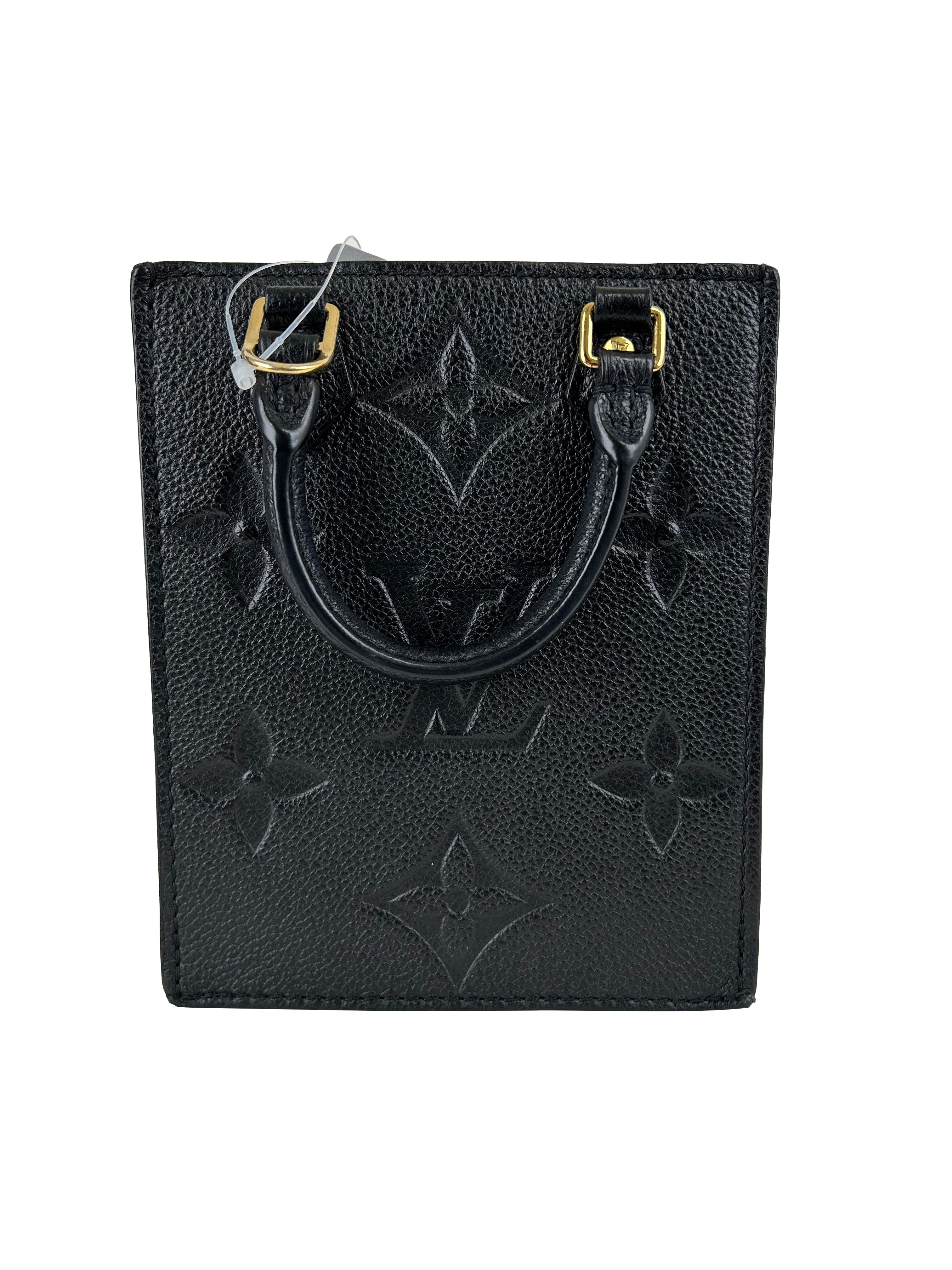 루이비통 Petite Sac Plat 모노그램 Empreinte 미니 핸드백 숄더백 M81417 RFID