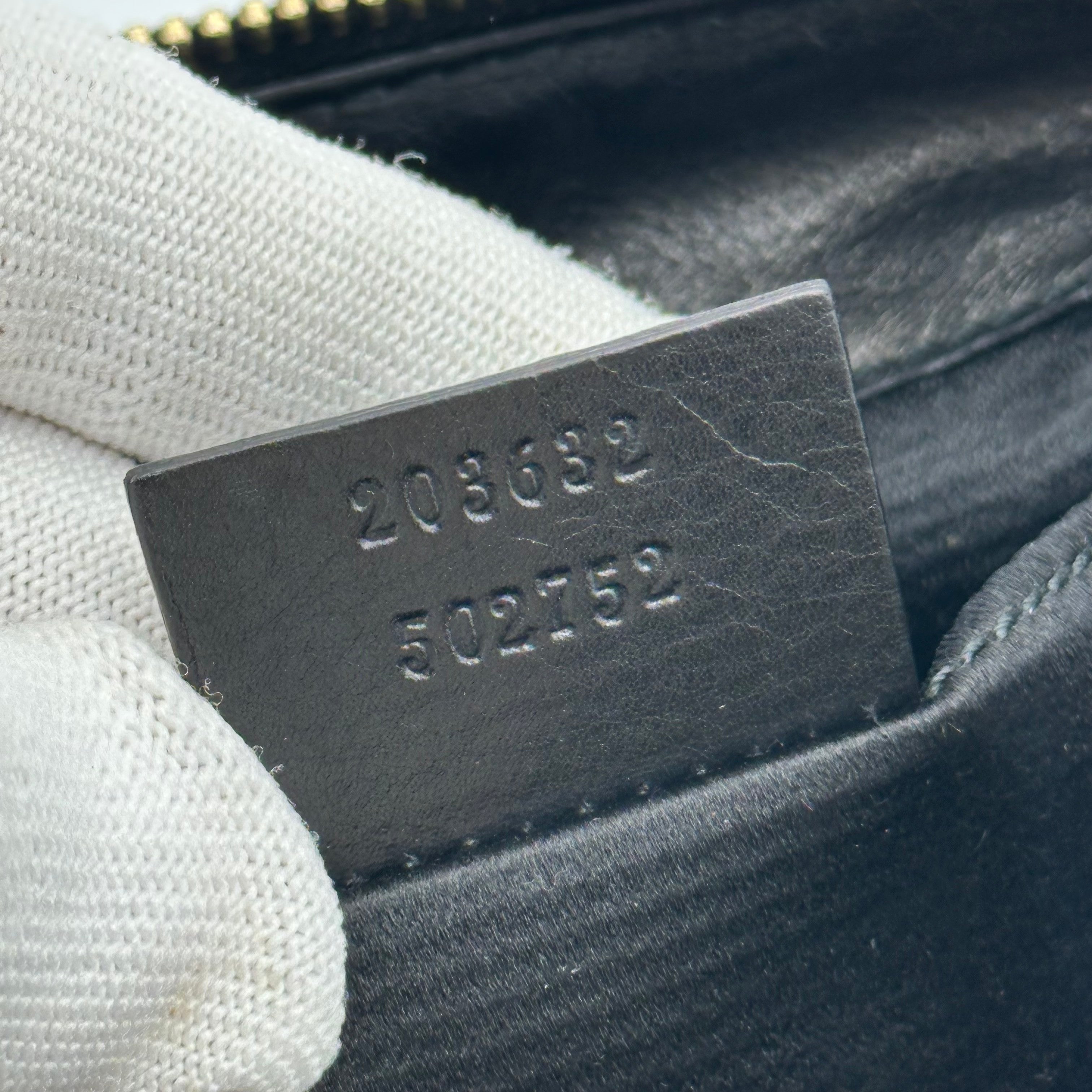 Gucci Black Patent Leather Hysteria Clutch