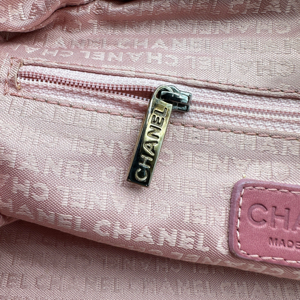 Chanel Choco Bar Caviar Leather Pink Handbag