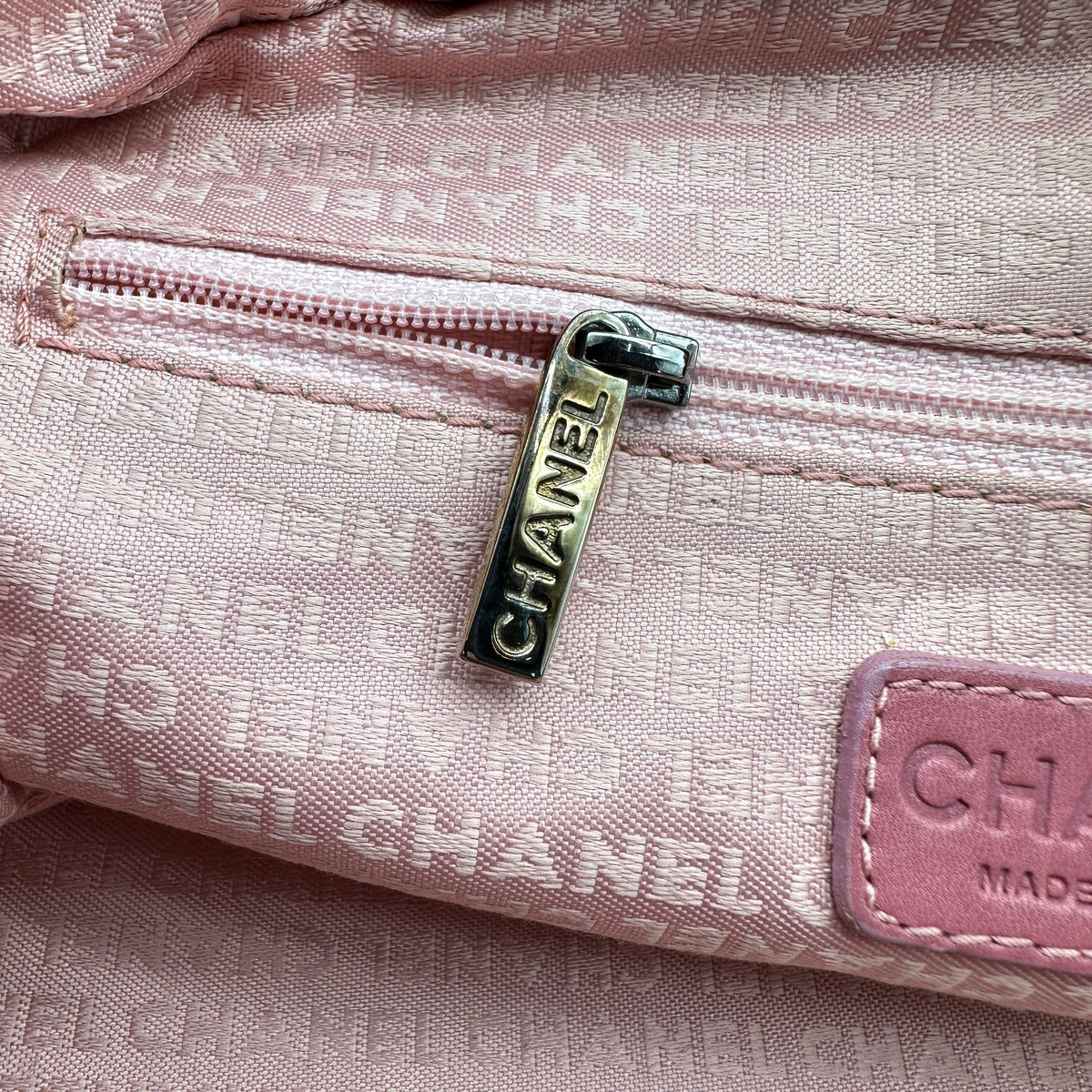 Chanel Choco Bar Caviar Leather Pink Handbag
