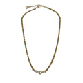 Christian Dior Logo Stone Necklace