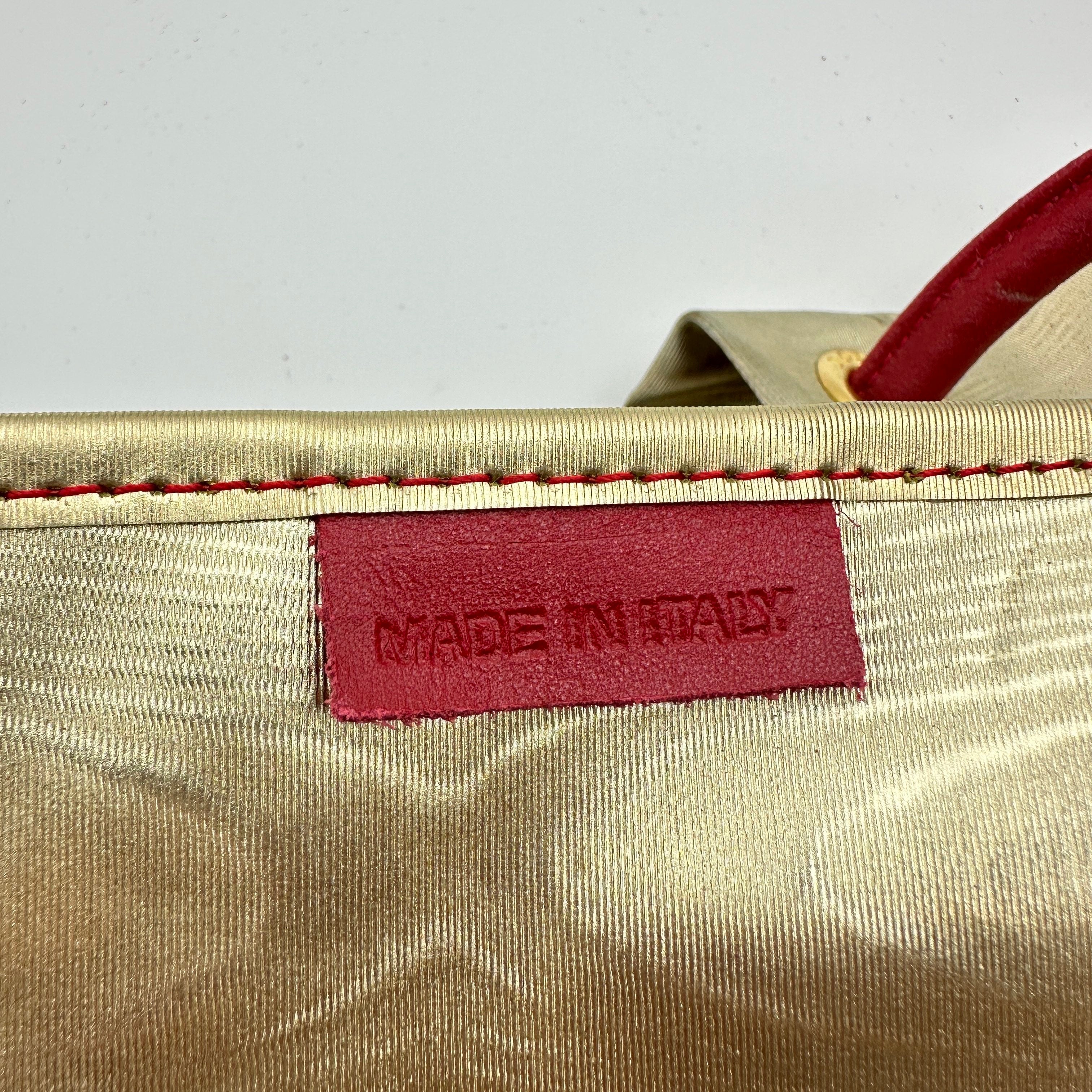 loewe tote bag nylon gold