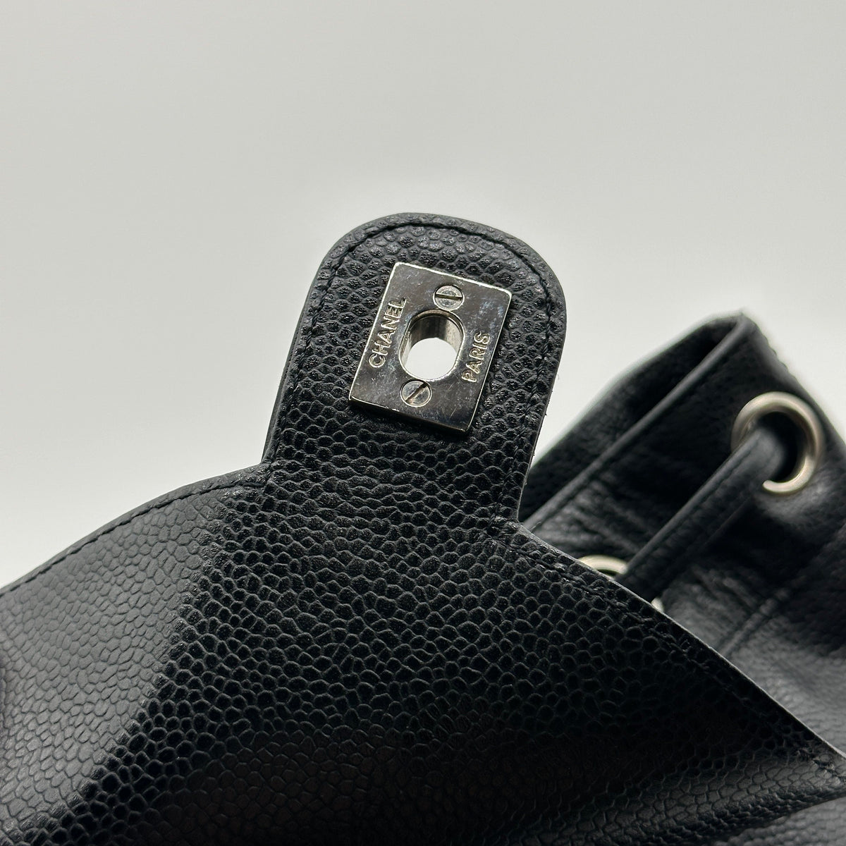 Chanel Caviar Calfskin CC Black Backpack