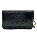 Chanel  CC WOC Patent leather Wallet On Chain Crossbody Bag Black