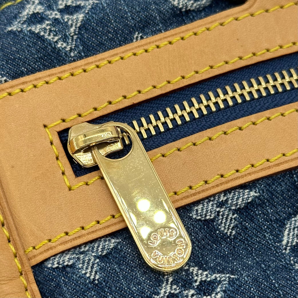 LOUIS VUITTON M95018 Bolso tote shopper plano de mezclilla con monograma