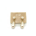 Christian Dior J‘adore Perfume Bottle Inspired Pearl Drop Earrings Vintage Jewelry