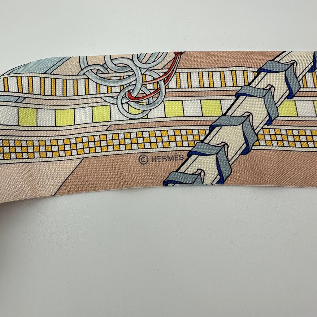 Hermès Mini Pony Twilly Silk Scarf 100%Silk
