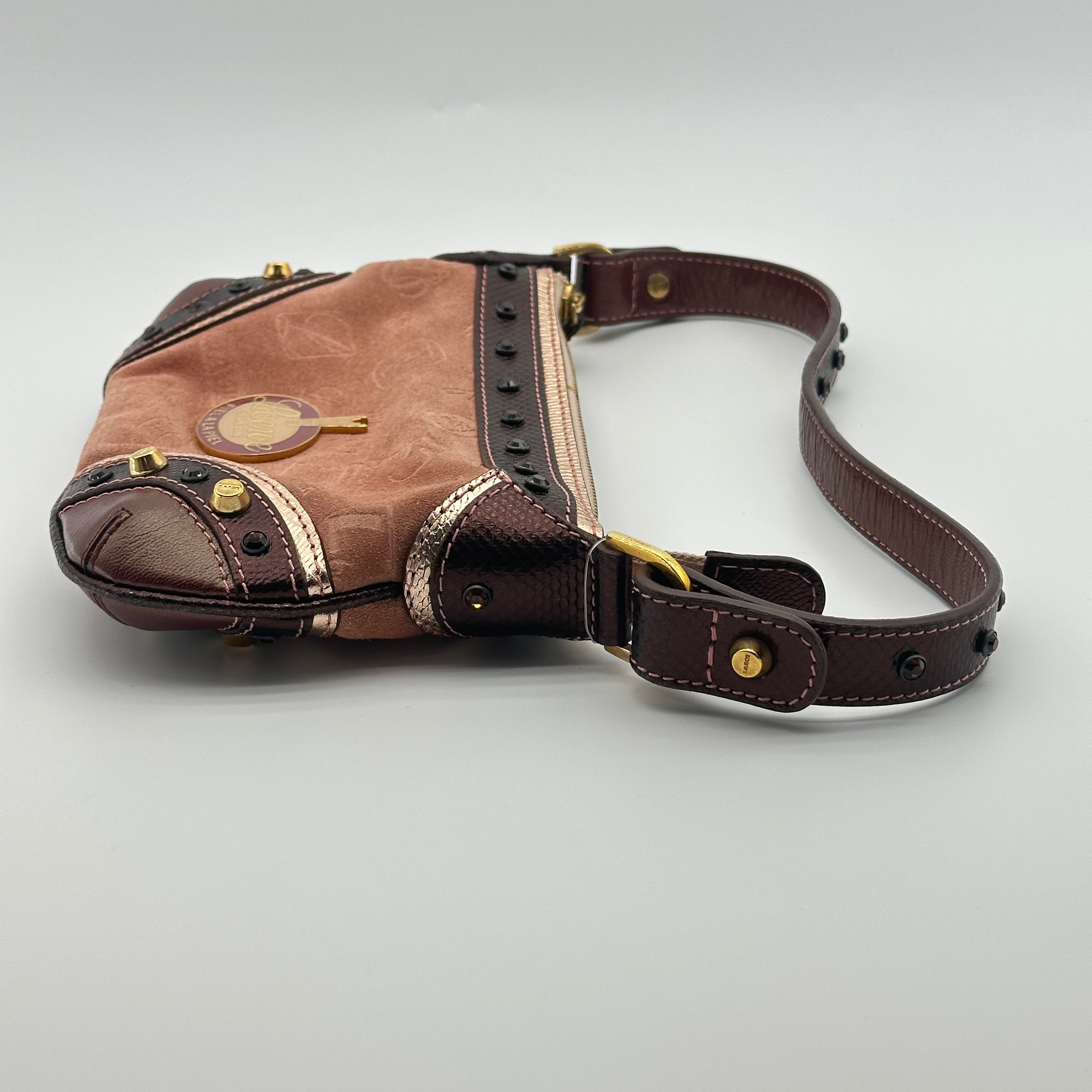 LOEWE 160th Anniversary Limited Edition Umhängetasche aus Wildleder mit Jubiläums-Logo