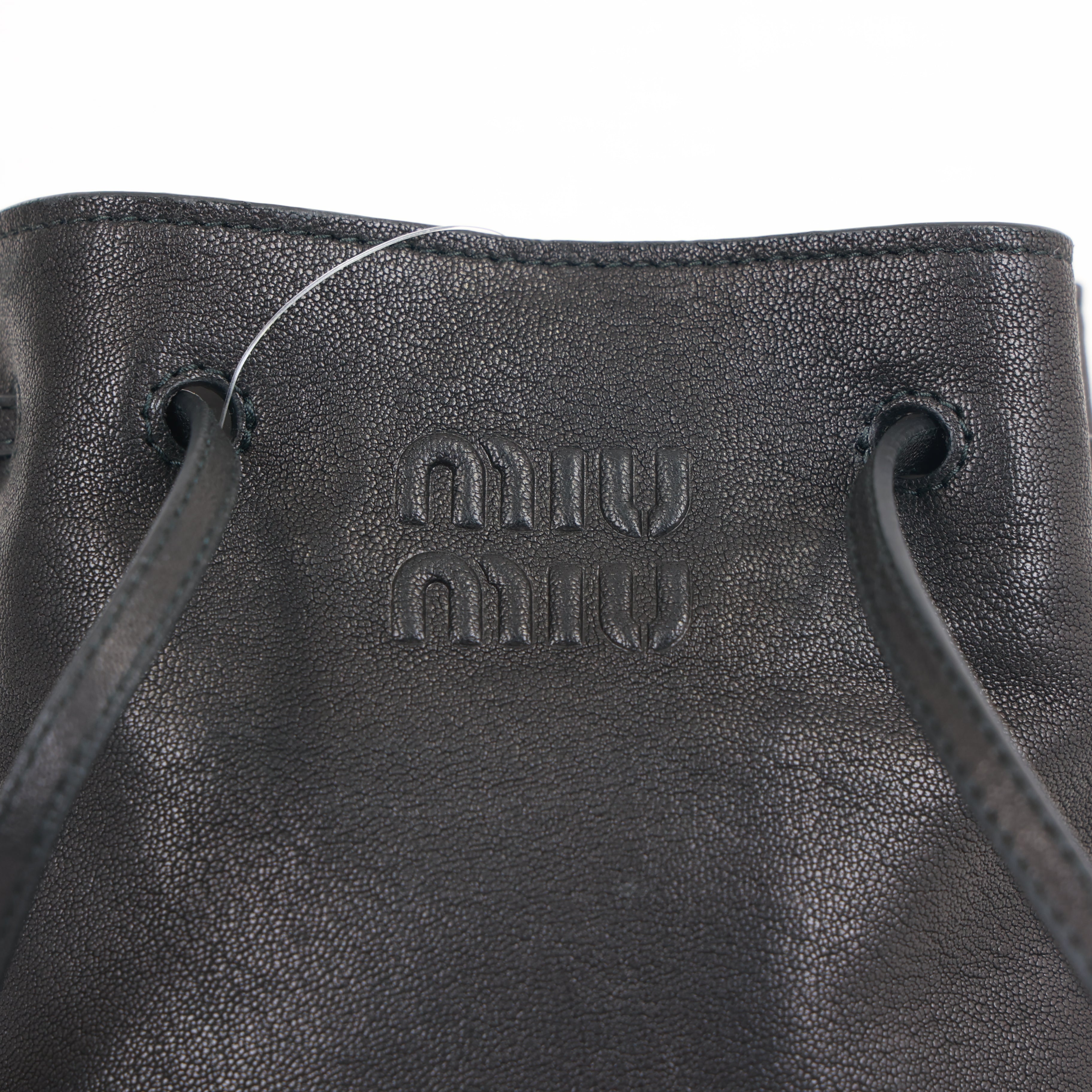 Miu Miu Nappa Leather Mini Bucket Bag Soft Shoulder Bag Crossbody