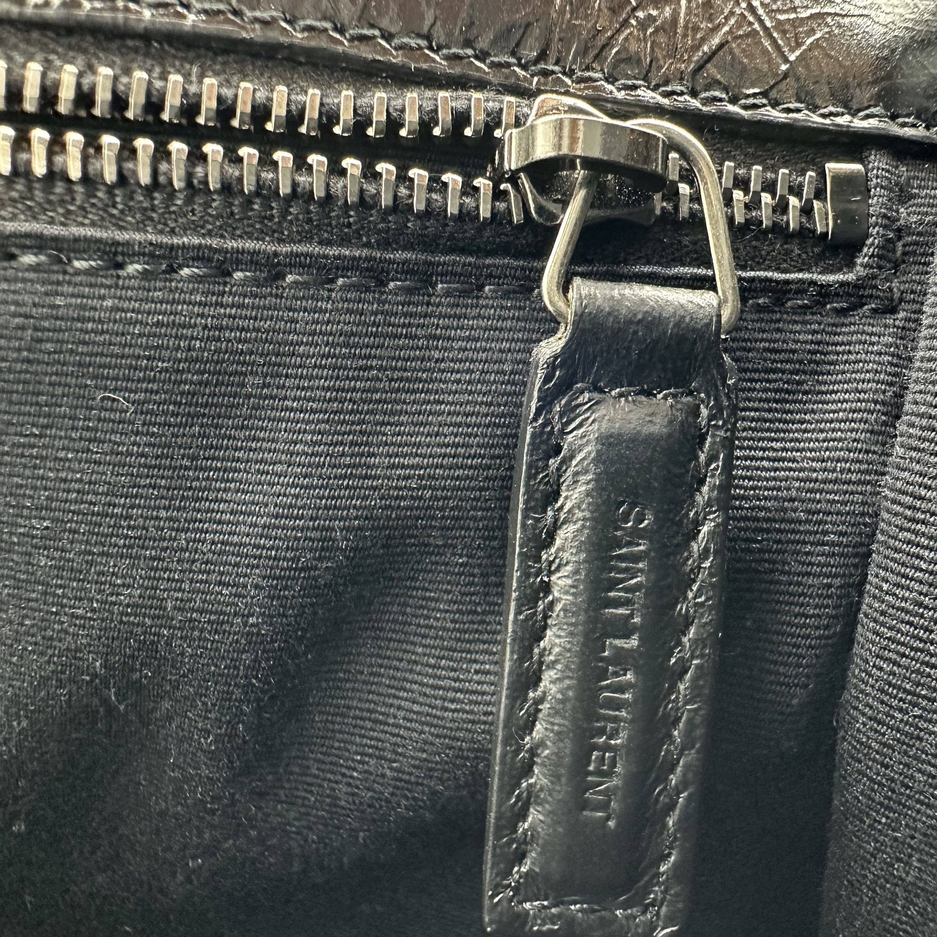 Saint Laurent Paris Niki Leather Chain Shoulder Bag Black