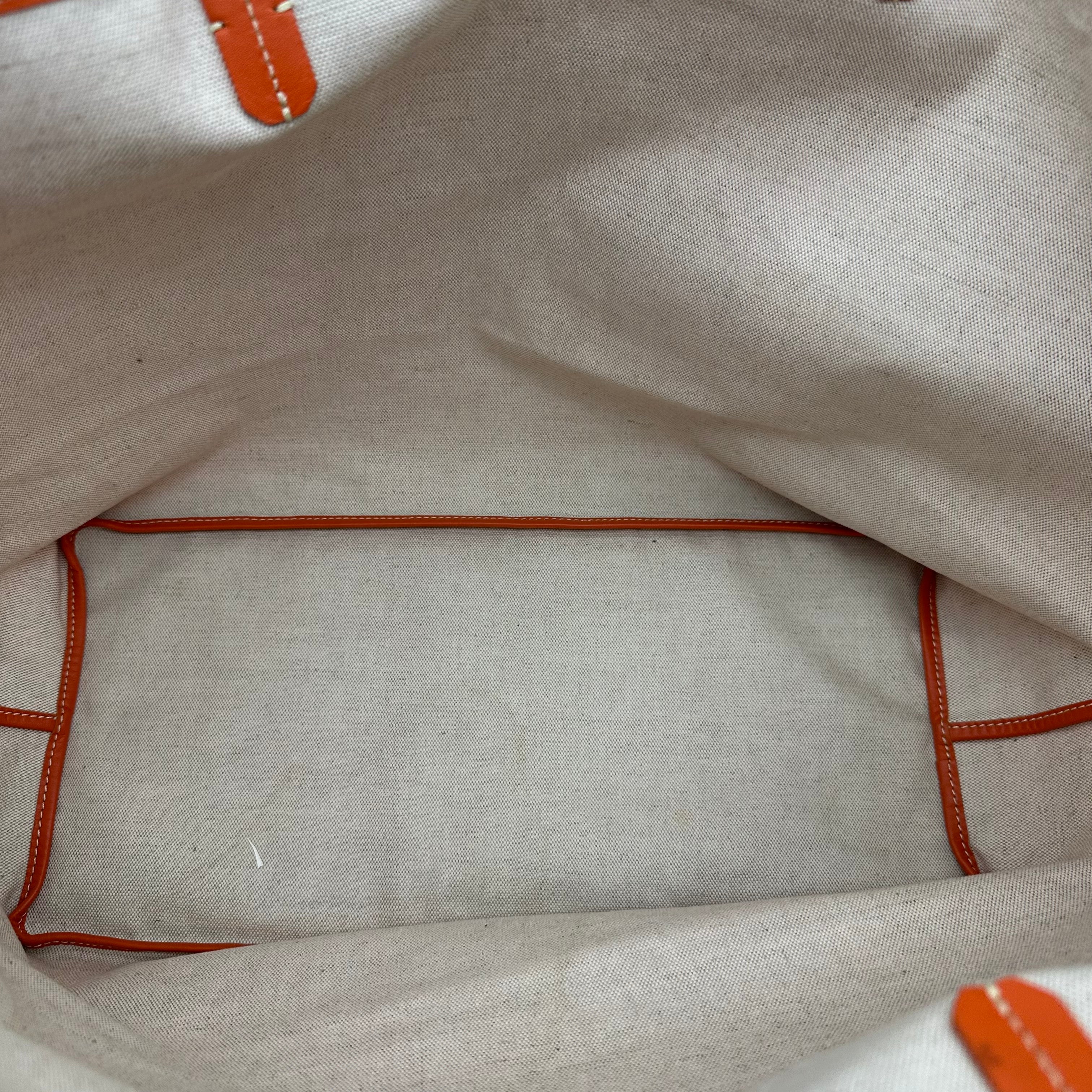 Goyard Saint Louis GM PVC & Leather Tote Bag Orange