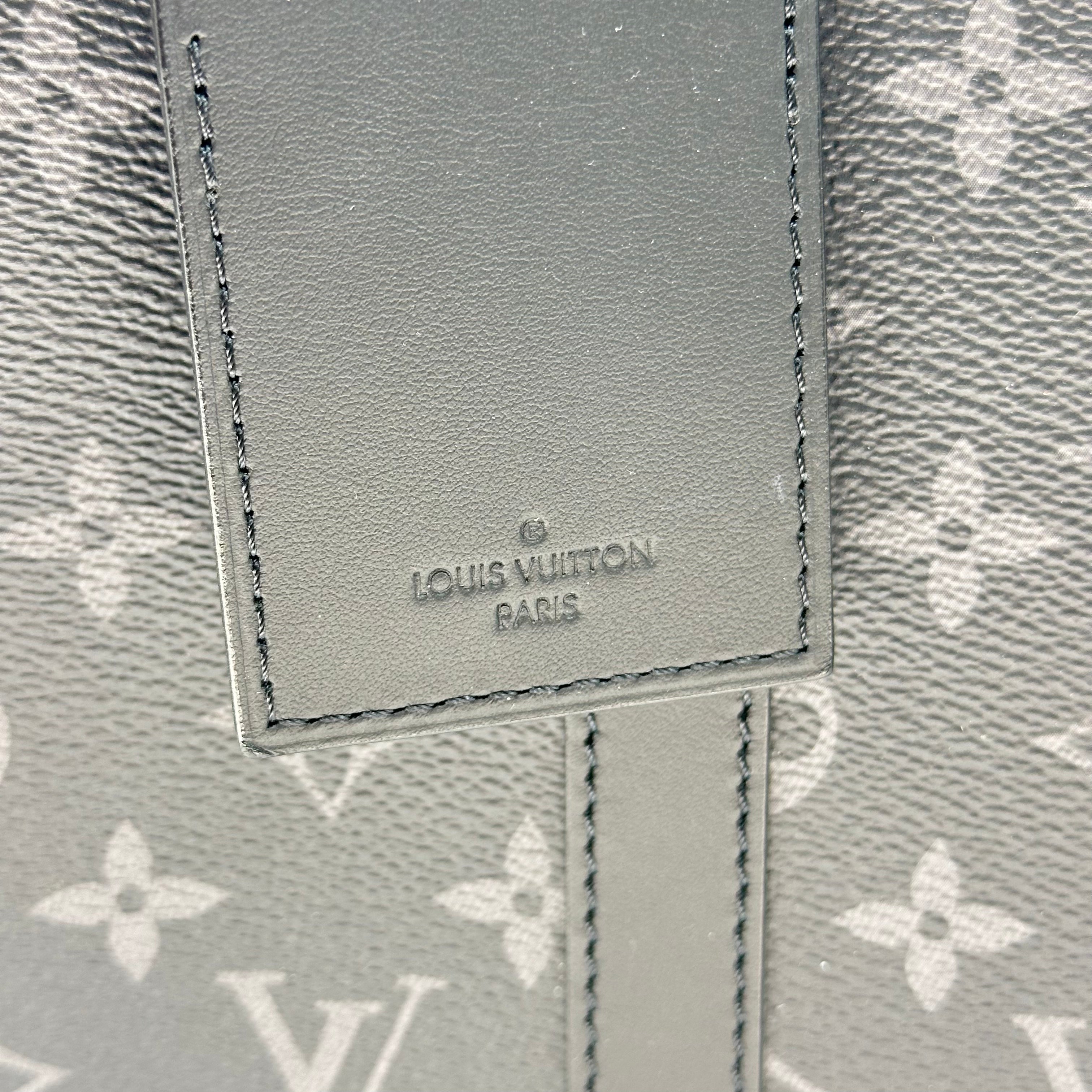 Louis Vuitton Sac Plat Cross Monogram Eclipse Coated Canvas Handbag M46456
