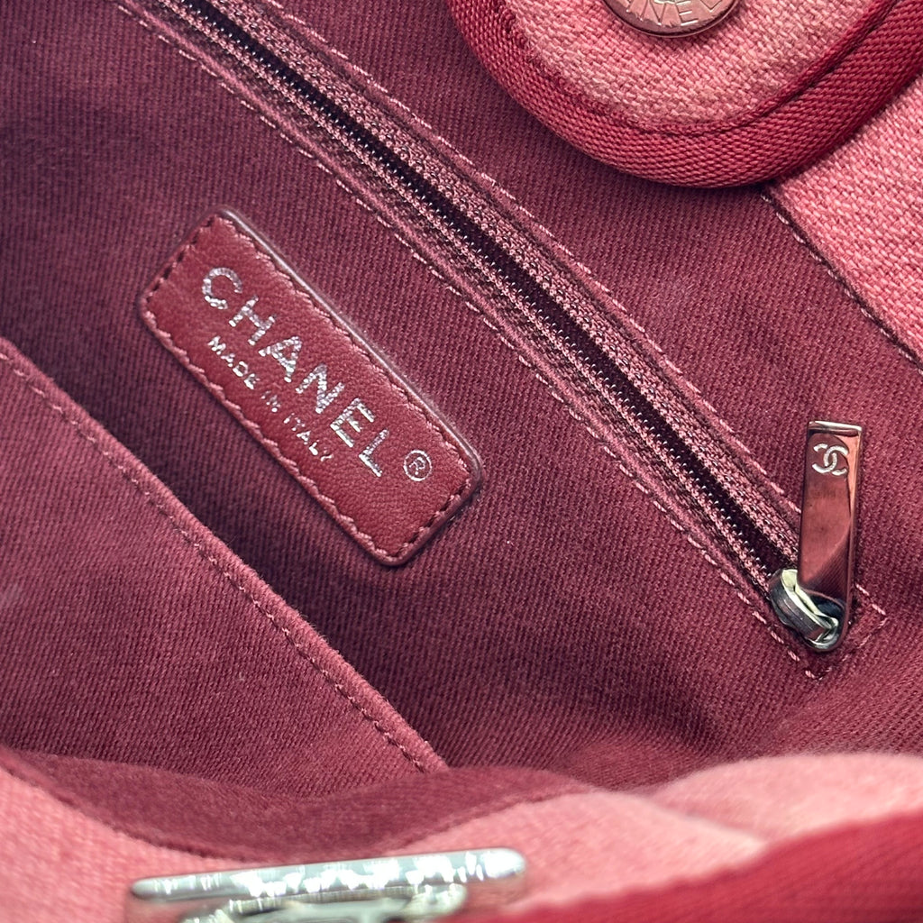 Chanel Deauville Mini Canvas Dusty Rose