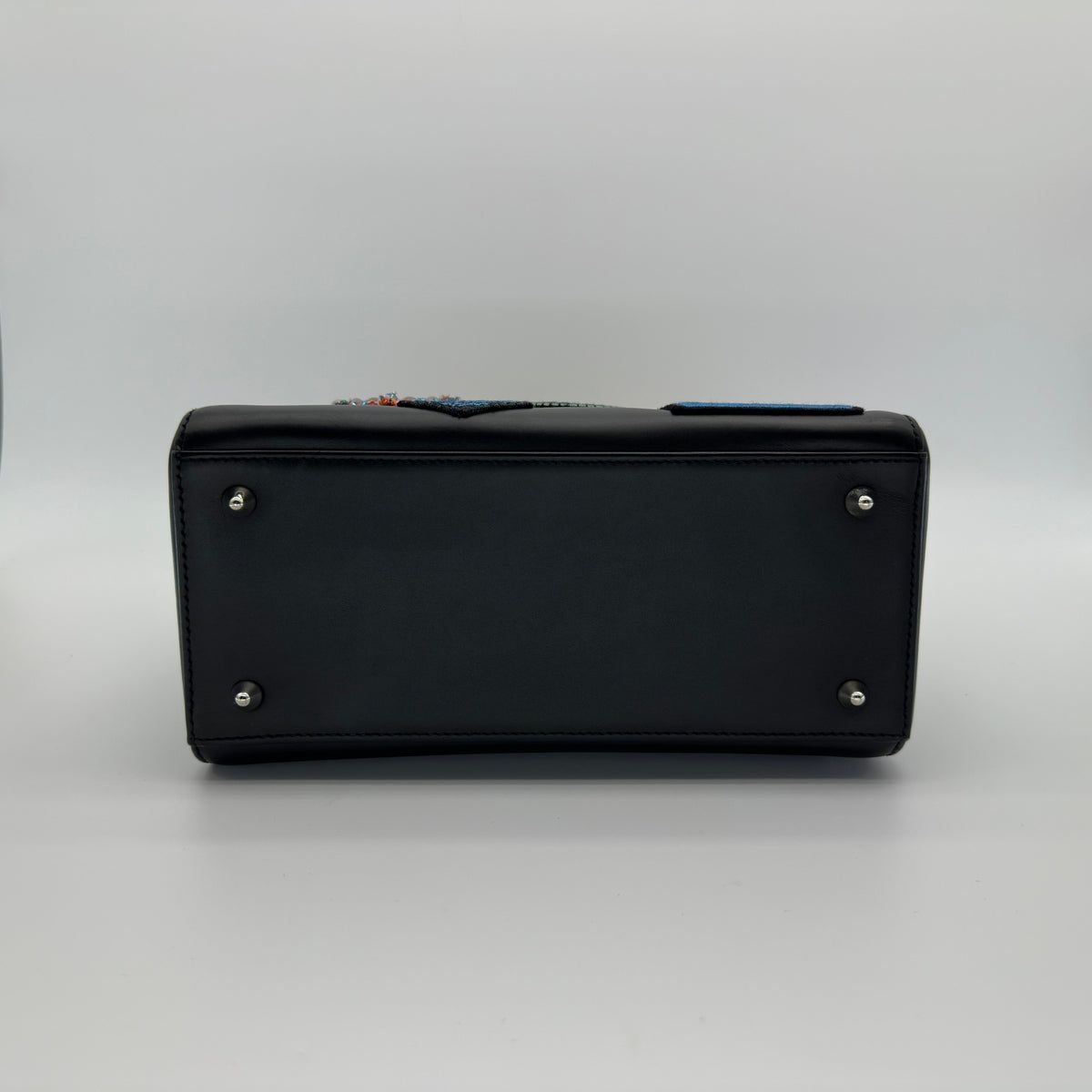 Dior Smooth Calfskin Lucky Badges Lady Dior Medium Black Handbag