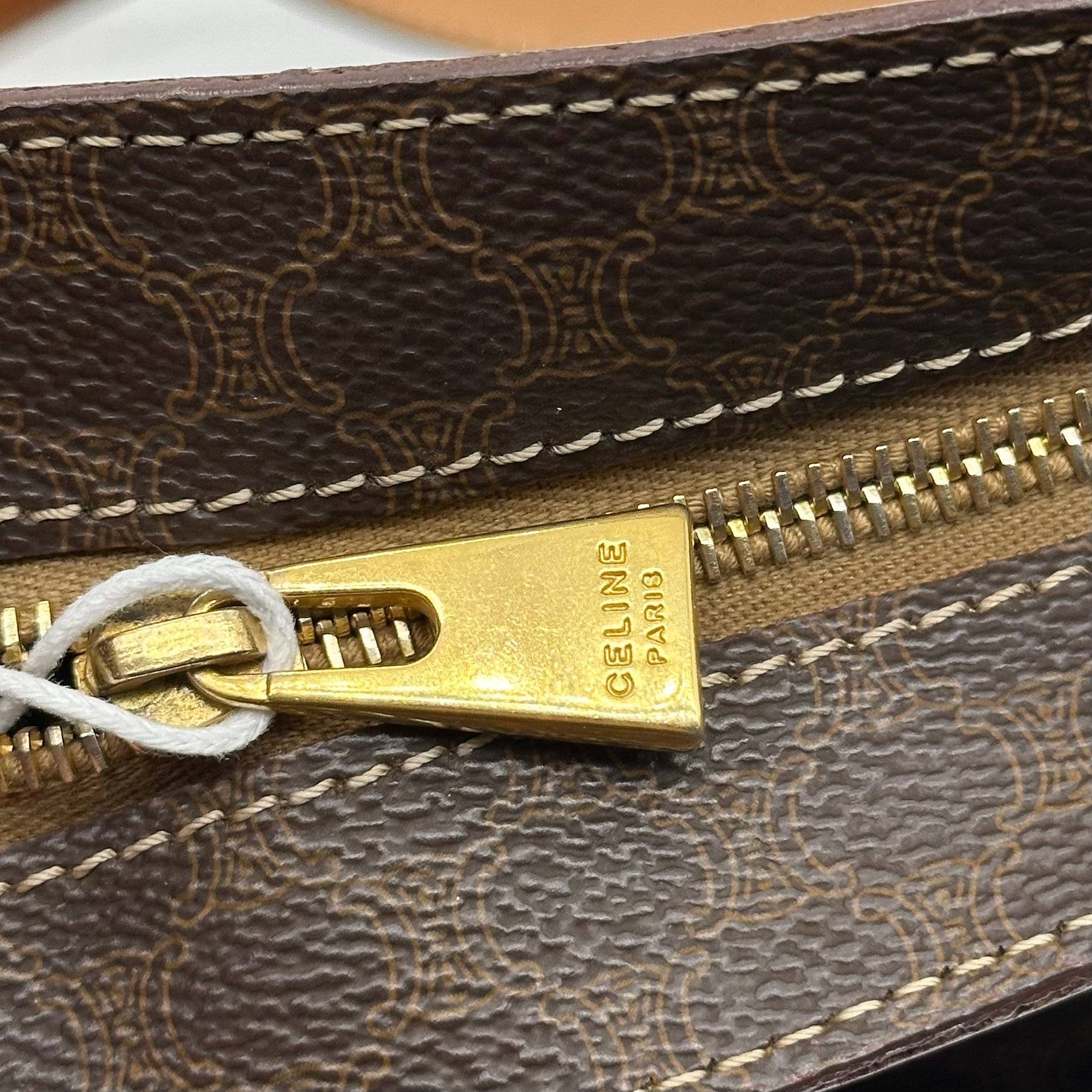 Celine Macadam Monogram Tote Bag Canvas Vintage