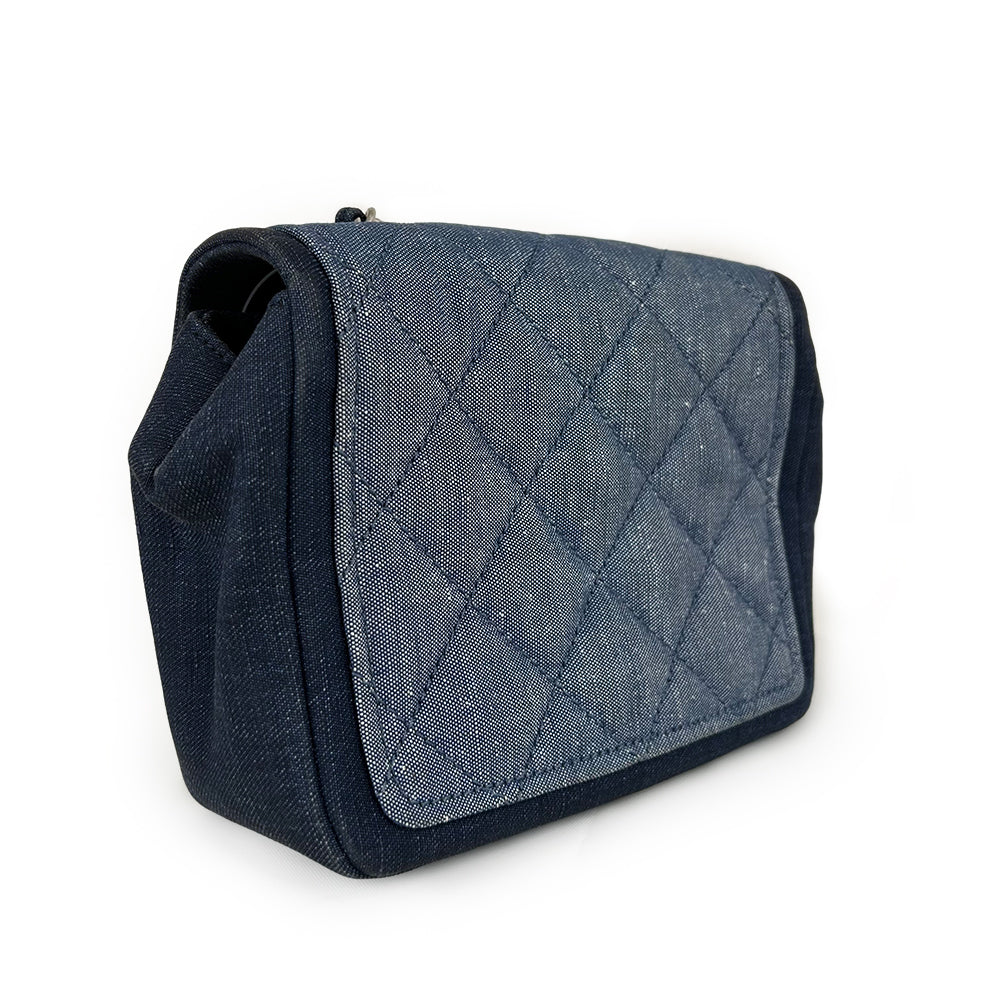 Chanel Mini Matlassse Denim Shoulder Bag